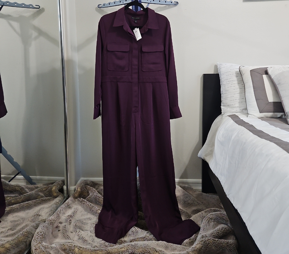 NWT Banana Republic Deep Purple Jumpsuit